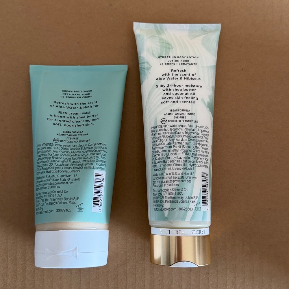 VS Aloe Water & Hibiscus Cream Body Wash & Body Lotion Full Size - Picture 7 of 10